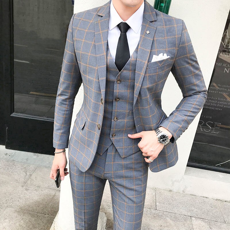 Male Wedding Business Formal Suit Luxury Slim Fit