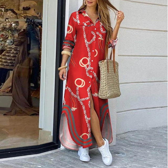 Evening Dresses Women Maxi 2022 Vestidos de Mujer Boho Casual Summer Party Dress Robe Longue Female Long Sleeve Fashion Clothes