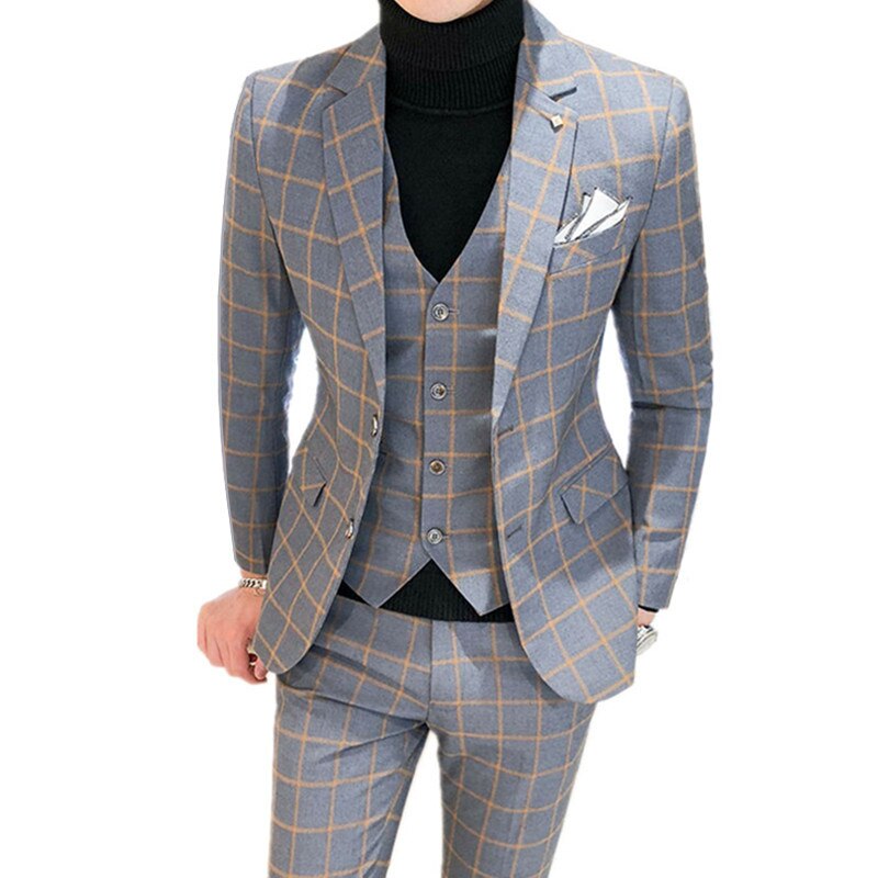 Male Wedding Business Formal Suit Luxury Slim Fit